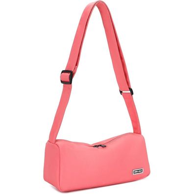 Miss Lulu Damen Halbmond Crossbody Schultertasche Hobo Casual Bag, Einfarbige