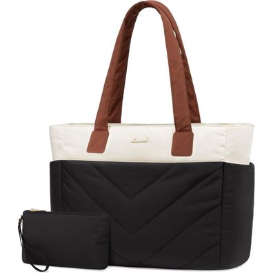 Lovevook Laptoptasche Damen 15,6 Zoll Shopper Arbeitstasche Lehrertasche