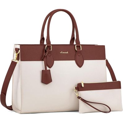 Lovevook Laptoptasche Damen 15,6 Zoll Arbeitstasche Handtasche Schultertasche