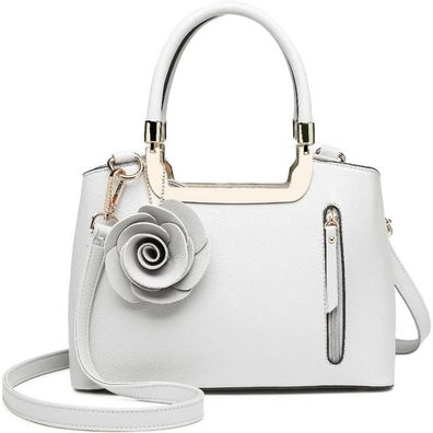 Miss Lulu Damen Handtasche Elegant Kunstleder Retro Henkeltasche Schultertasche