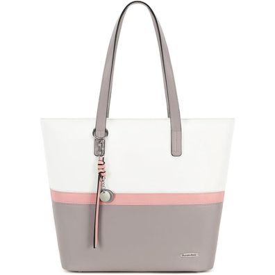 Pomelo Best Damen Shopper Tasche Groß Grau - Ideal für Büro, Schule und Einkauf