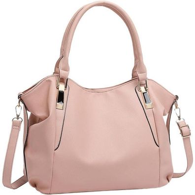 Miss Lulu Große Damen Handtasche Shopper Tote Bag aus weichem PU Leder