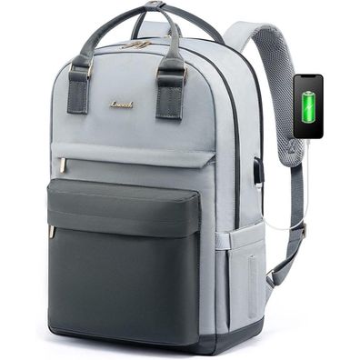 Lovevook Schulrucksack für Mädchen & Teenager, wasserdicht, mit Laptopfach bis