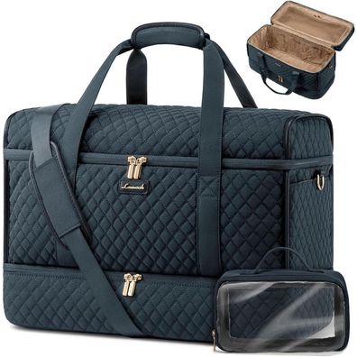 Lovevook Reisetasche Damen mit Schuhfach, Große Öffnung Weekender Handgepäck