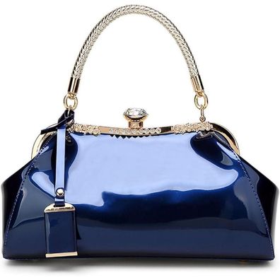 Coolives Damen Handtasche aus PU-Lackleder, Henkeltasche/Schultertasche/Umhänget