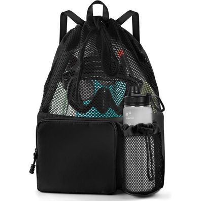 BROTOU Schwimmtasche Mesh-Rucksack mit Kordelzug - Vielseitig, Wasserfest