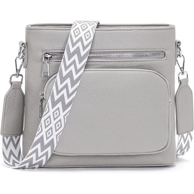 Snmoec Handtasche Damen mittelgroß Umhängetasche Crossbody Bag aus PU-Leder mit