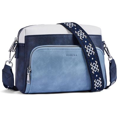 Muiikola Umhängetasche Damen Klein, Crossbody Bag aus PU Leder mit