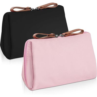Aucuu Kosmetiktasche 2 STK Kleine Make up Taschen mit Trennwand, Mini Reise