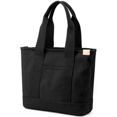 Aucuu Canvas Umhängetasche Damen Shopper mit Reißverschluss für Alltag, Schule