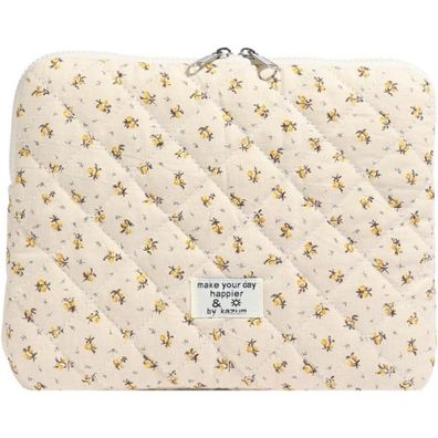 Tiaastap Puffy Laptoptasche für 11-15 Zoll Laptops, MacBook Air/Pro Retina, Gelb