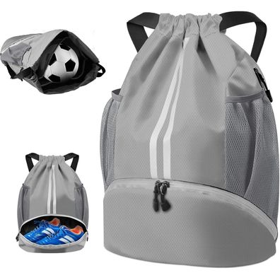 BROTOU Turnbeutel Sporttasche Rucksack Badetasche mit Kordelzug, wasserfest