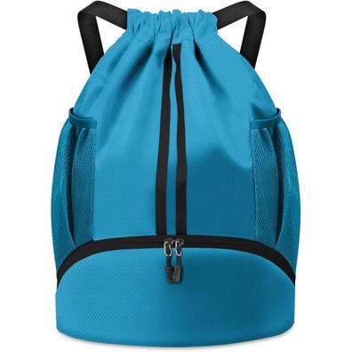 BROTOU Sporttasche mit Kordelzug, wasserfest, ideal für Sport, Fitness, Outdoor