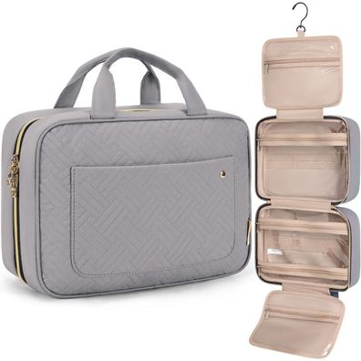 Bagsmart Hängende Kulturtasche Damen, Kosmetiktasche Transparent für Reisen