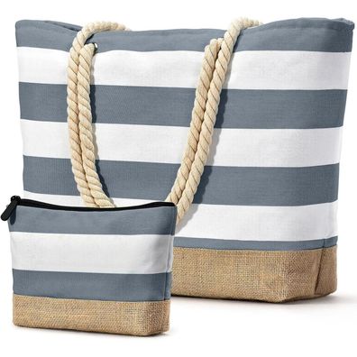 oscaurt Strandtasche XXL Shopper Damen Umhängetasche Wasserdicht Beach Tote Bag