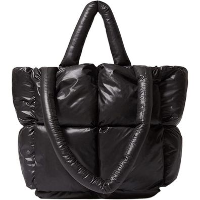 MadGrandeur Puffer Tote Bag Damen Glänzend Gesteppt Daunen Gepolstert