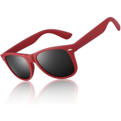 LINVO Sonnenbrille Herren Damen Polarisiert Retro Rechteckig Vintage Klassisch