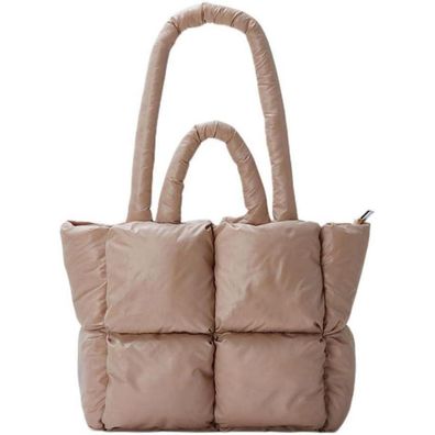 MadGrandeur Puffer Tote Bag Damen Glänzend Gesteppt Niedliche Ästhetische