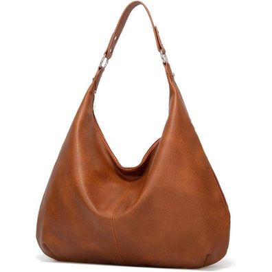 Ashioup Damen Vintage PU Leder Handtasche Hobo Tote Schultertasche mit