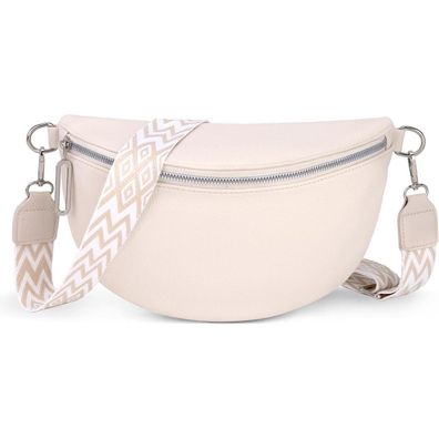 GSenhui Bauchtasche Damen Groß Umhängetasche Crossbody Bag aus veganem Leder