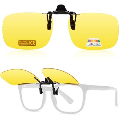 Epavouos Clip-On Polarisierte Sonnenbrille UV400 Schutz für Autofahren und