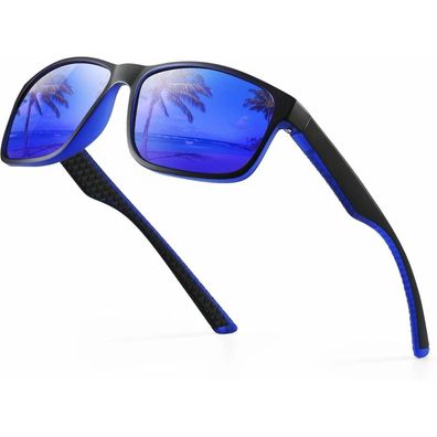 Occhsouo Polarisierte Sonnenbrille Herren Damen UV400 Schutz Sport Retro