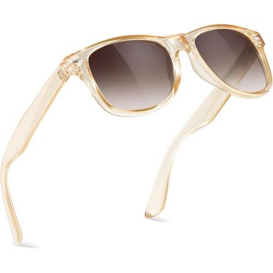 wearPro Herren/Damen Sonnenbrille, Polarisierte Rechteckige Vintage Brille