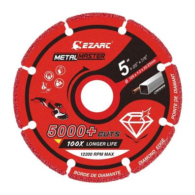 EZARC Diamant Trennscheibe 125mm für Metall, Stahl, Inox - Präzise und Langlebig