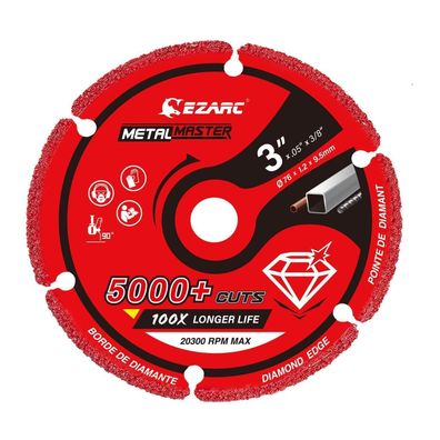 EZARC Diamant Trennscheibe 76mm x 9.5mm Bohrung, 1.2mm Schnittdicke, für