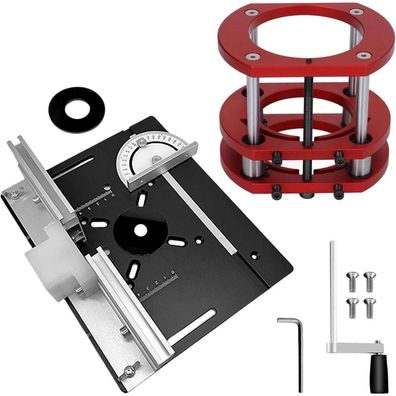 XMSZQU Frästisch für Oberfräsen, Oberfräsentisch mit 51mm Hubbereich für