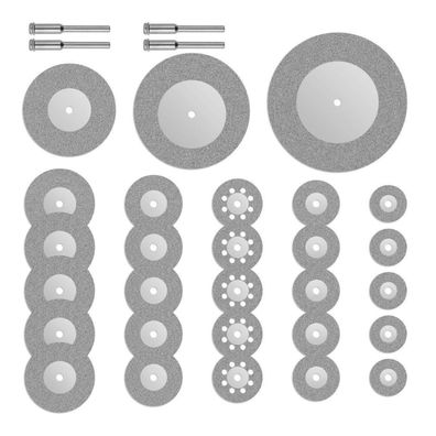 Gunpla 32 Stück Diamant-Trennscheiben Set, Mini-Kreissägeblätter für Dremel