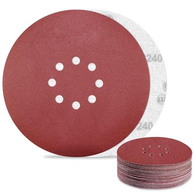 Awutzut Schleifpapier 225mm Klett 240 Körnung, 30 Stück Schleifscheiben für