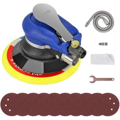 Anesty Druckluft Exzenterschleifer 150 mm, Pneumatische Poliermaschine für
