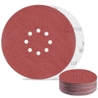 Awutzut Schleifpapier 225mm Klett 120 Körnung, 30 Stück Schleifscheiben für