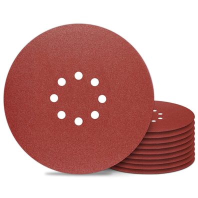 Awutzut Schleifpapier 225mm Klett P150 - 10 Stück Schleifgitter 8 Loch