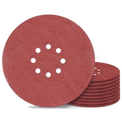 Awutzut Schleifpapier 225mm Klett, 10 Stück, Körnung P120, 8 Loch Schleifgitter