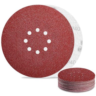 Awutzut Schleifpapier 225mm Klett, 40 Körnung, 24 Stück für Trockenbauschleifer