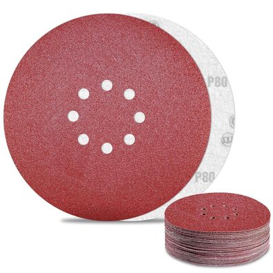 Awutzut Schleifpapier 225mm Klett 80 Körnung, 30 Stück Schleifscheiben für