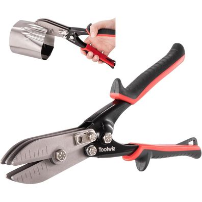 Toolwiz 5-Blatt K-Crimpzange für 24-26 Gauge Fallrohr, Ofenrohr, Lüftungskanäle