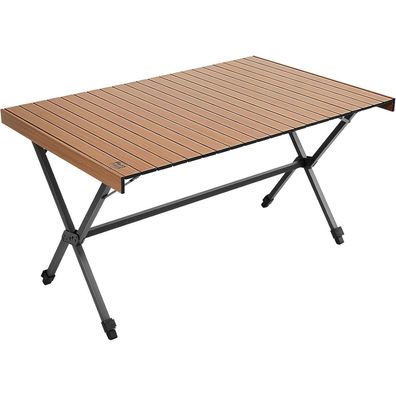 TIMBER RIDGE Campingtisch Klappbar 125x80cm Höhenverstellbar XXL