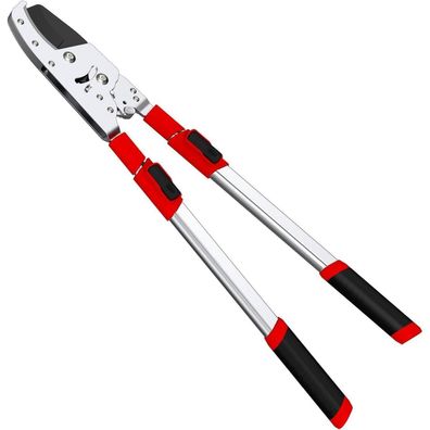GARTOL Hochleistungs Amboss Gartenschere, 72-105 cm Teleskopstiel