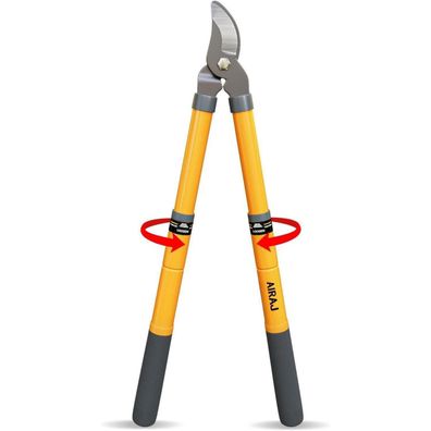 AIRAJ Teleskop Astschere 42-61cm, Bypass Gartenschere mit SK5 Klinge für Äste