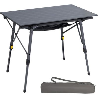 Portal Campingtisch faltbar, höhenverstellbar, Aluminium, 90x53cm, leicht, für