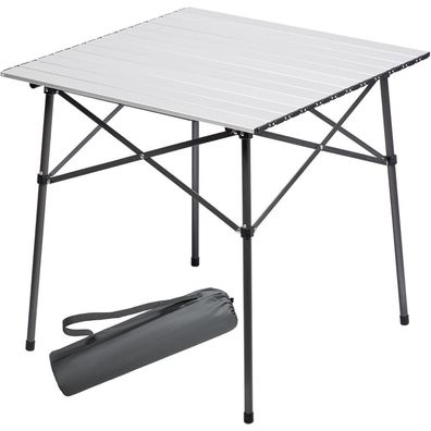 PORTAL Campingtisch klappbar mit Aluminium Tischplatte, belastbar 80kg, inkl