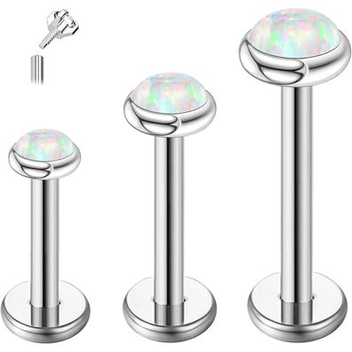 Eshioner G23 Titan Tragus Piercing Schmuck Ohr Helix Labret Lippe Internally