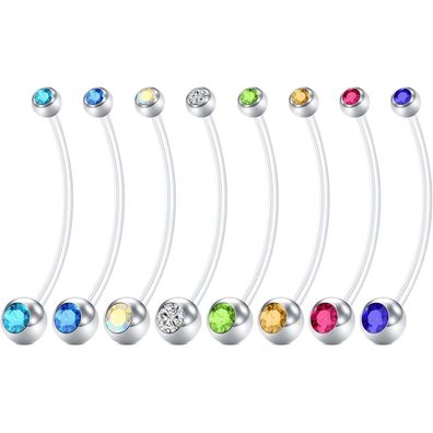 Rajnard Bauchnabelpiercing Chirurgenstahl & Schwangerschaft Piercing, 14G
