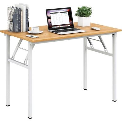 AuraCraft Klapptisch Schreibtisch Computertisch PC Tisch Holz Officetisch