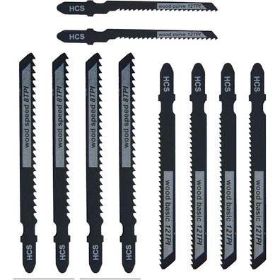 Nortools T-Shank HCS Stichsägeblatt-Set, 10 Stück (Set 3)