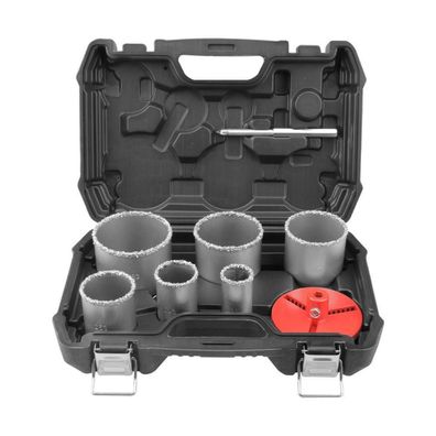 Hoteche 8-teiliges Lochsägen Set für Holz und Fliesen mit Bohrkronen in