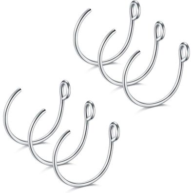 D. Bella Fake Nasenpiercing Chirurgenstahl, Gefälschte Nasenringe Clip On, 20g